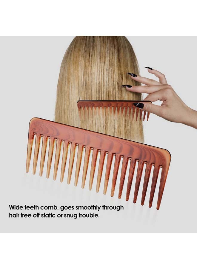 Generic Wide Teeth Hair Comb Brown 25grams  - Image 3