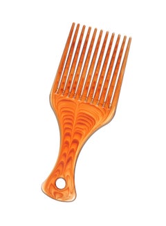 Plastic Afro Hair Pick Comb Brown