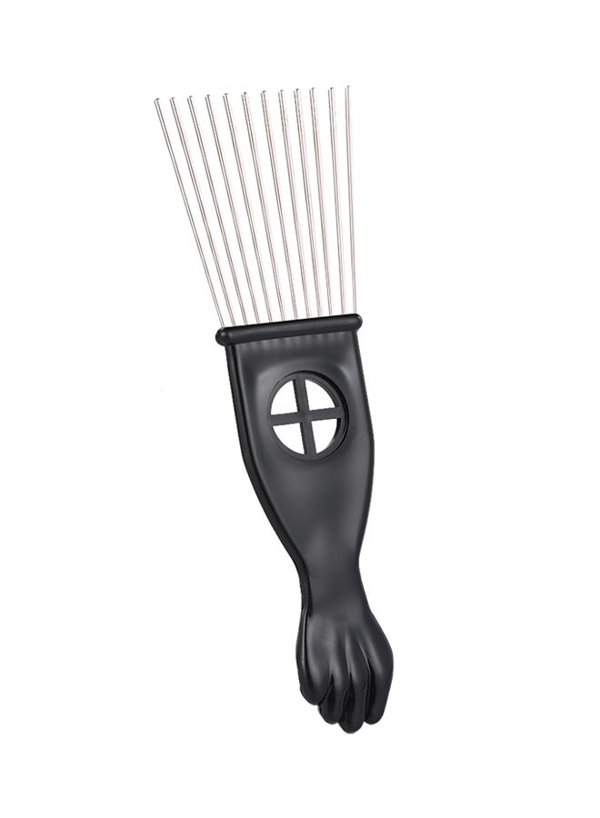 ANSELF 3-Piece Metal Afro Comb Black 1.00cm - Image 3