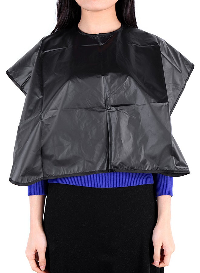 Generic Waterproof Hair Dyeing Apron Cape Black  - Image 3