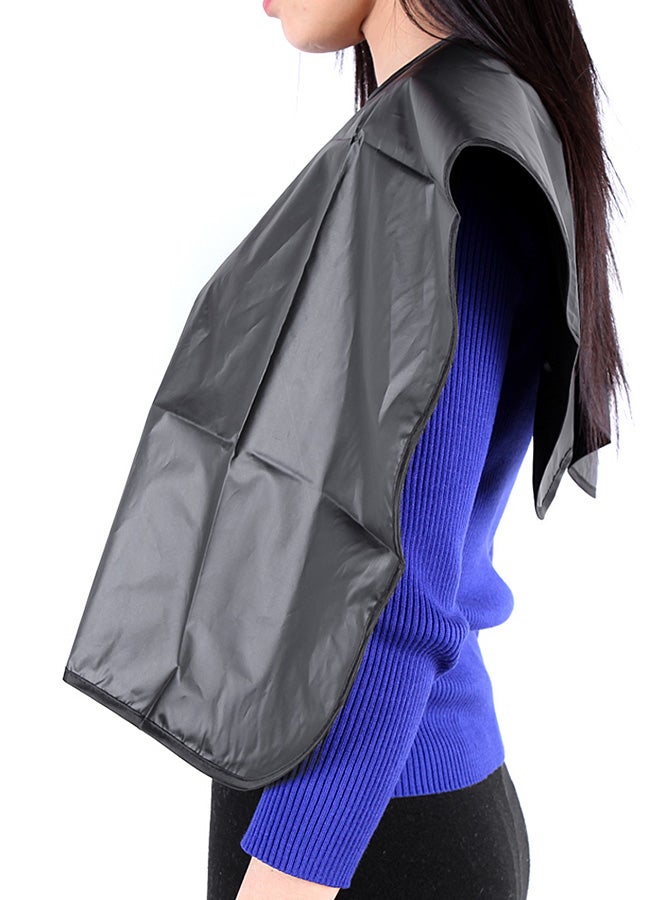 Generic Waterproof Hair Dyeing Apron Cape Black  - Image 4