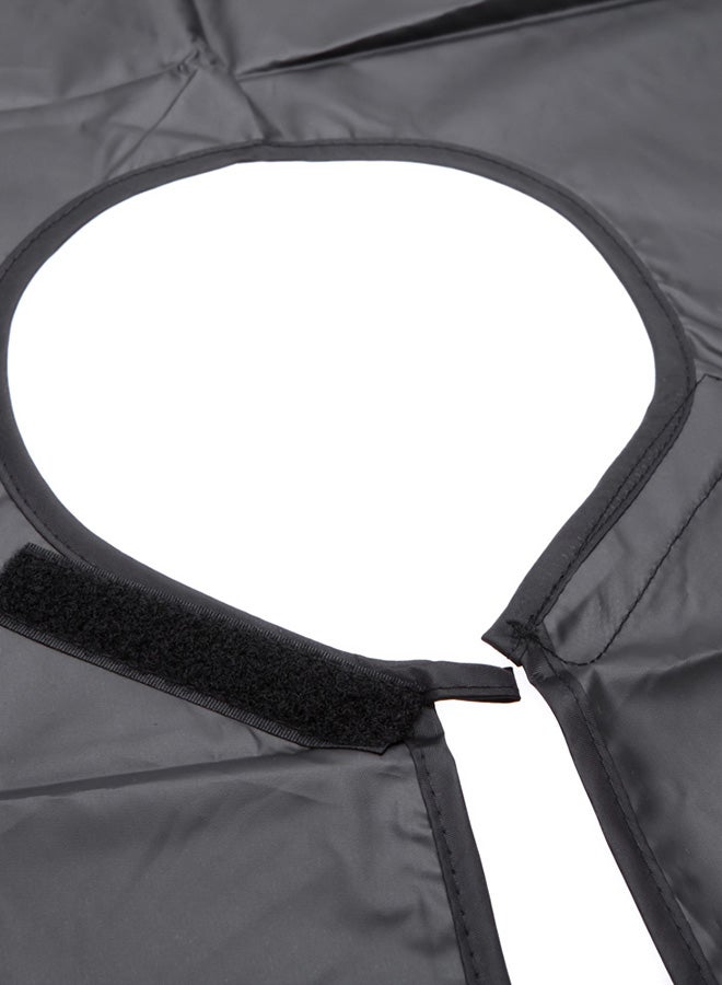 Generic Waterproof Hair Dyeing Apron Cape Black  - Image 5