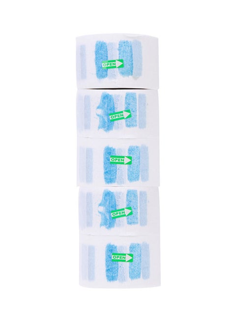 5-Piece Disposable Neck Covering Paper Towel White