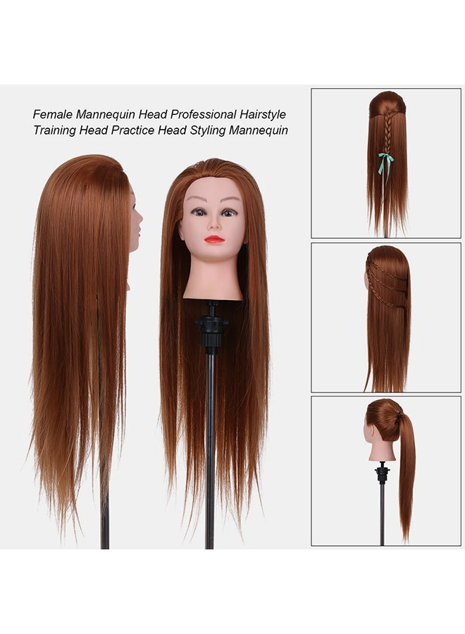 Generic Hairdressing Dummy Head Brown 0.589kg  - Image 2