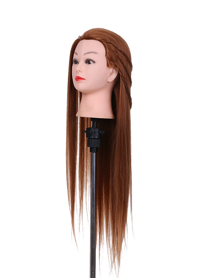 Generic Hairdressing Dummy Head Brown 0.589kg  - Image 5
