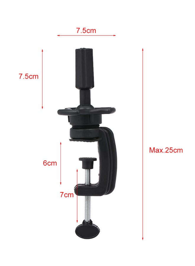 حامل قائم لرأس مانيكان التدريب المزود بشعر مستعار أسود 0.138كيلوجرام - Image 4