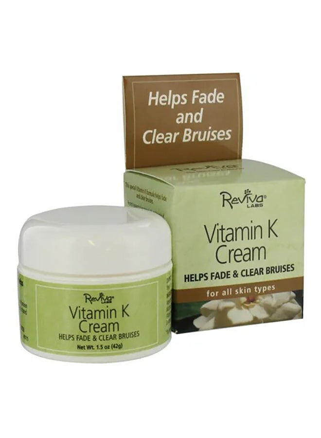 Reviva Labs Vitamin K Cream, For All Skin Types, 1.5-Ounces (Pack Of 2)