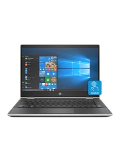 Pavilion x360 14-cd1010ne 2-In-1 Laptop With 14-Inch Display, Core i3-8145U Processor/4GB RAM/1TB HDD/Intel UHD Graphics 620 Silver