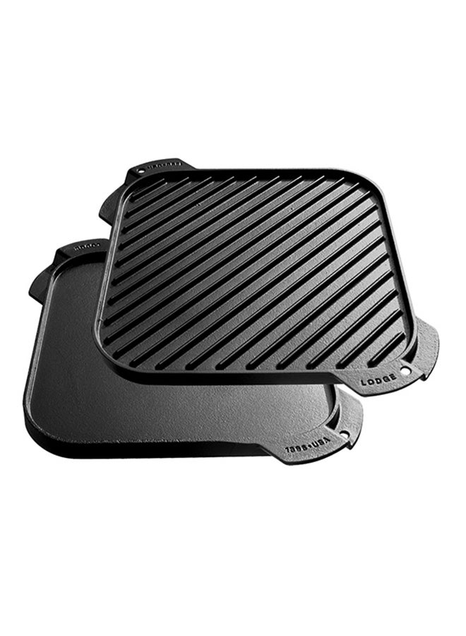 Lodge Single Burner Reversible Grill/Griddle Black 10.5inch