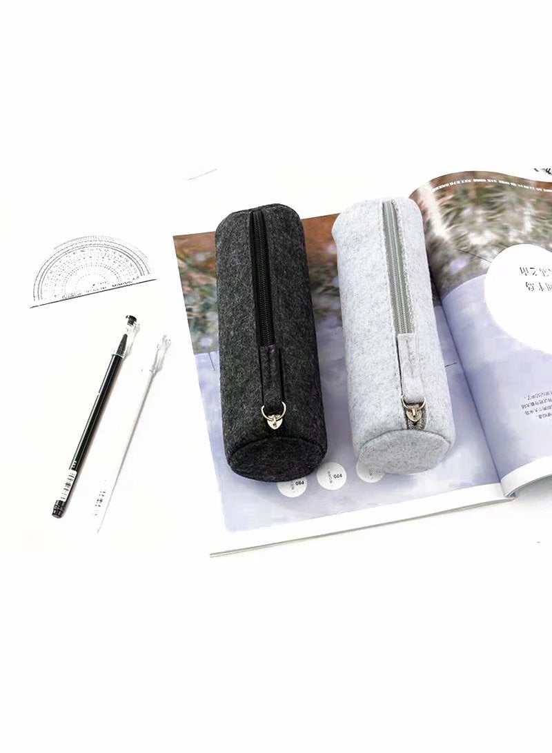 Felt Pencil Bag Grey - Image 2