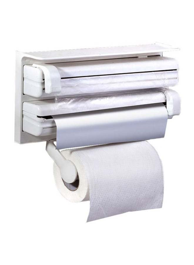 Kitchen Triple Paper Dispenser, White