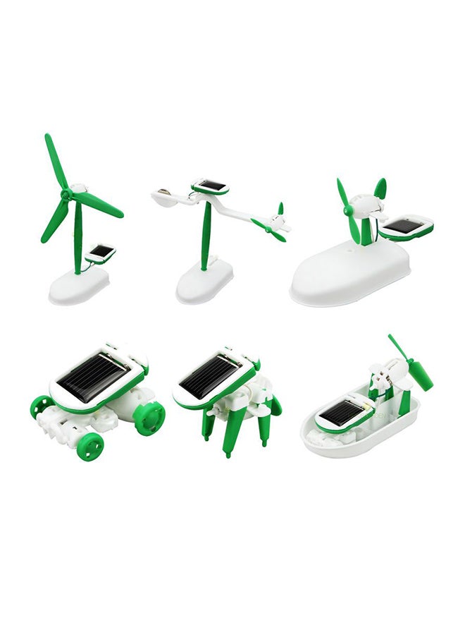 مجموعة ألعاب أنشطة تعليمية مبتكرة 6 في 1 تعمل بالطاقة الشمسية بتصميم روبوت للأطفال يمكنك تركيبها بنفسك