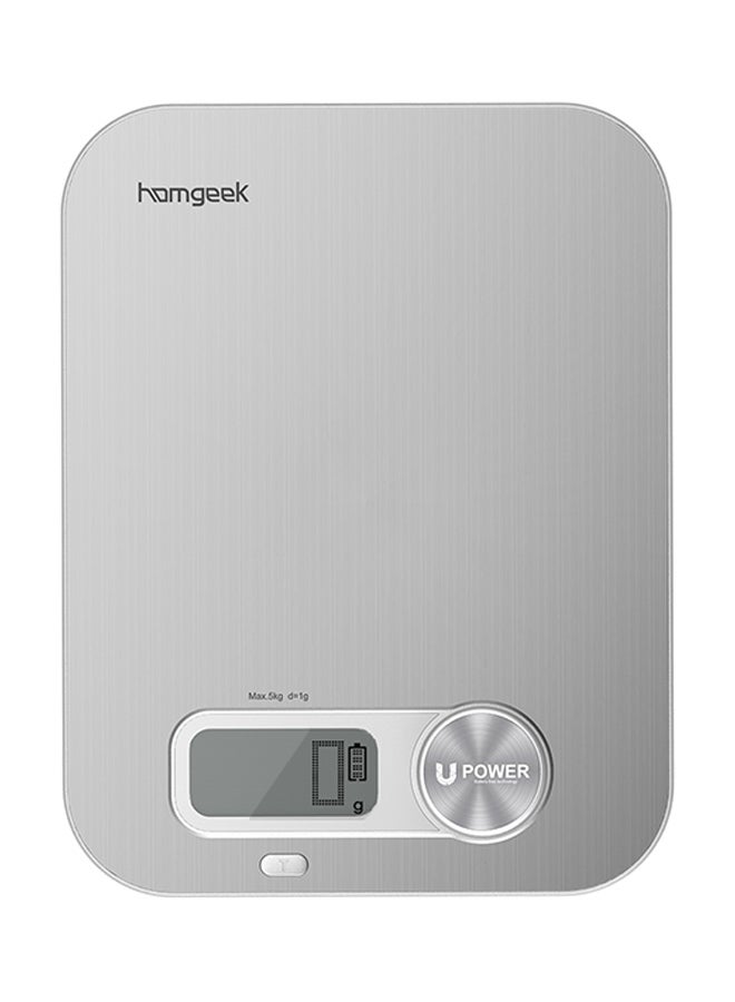 homgeek Digital Kitchen Measuring Scale Silver/Grey  - Image 1