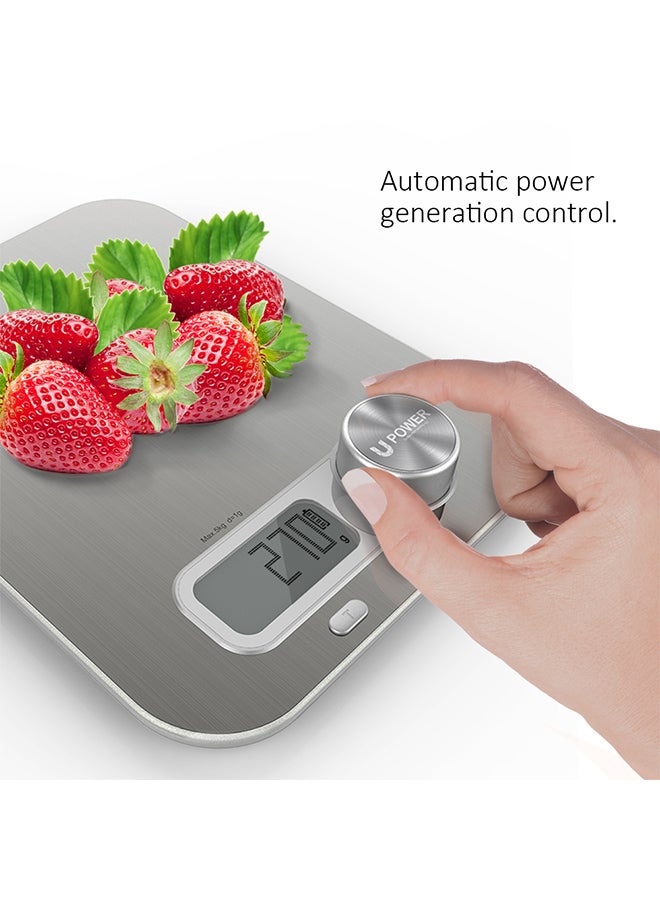 homgeek Digital Kitchen Measuring Scale Silver/Grey  - Image 2