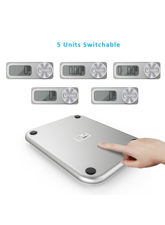 homgeek Digital Kitchen Measuring Scale Silver/Grey  - Image 5