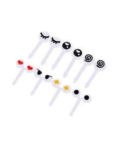 Generic 10-Piece Mini Fruit Fork Multicolour  - Image 1