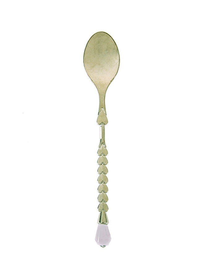 Generic Mini Retro Heart-Shaped Spoon Green  - Image 1