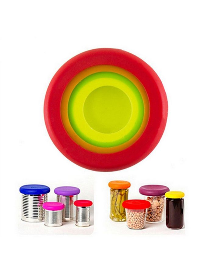 4-Piece Vegetable Silicone Fresh Cover Multicolour - Image 3