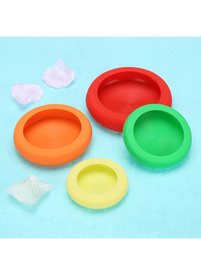 4-Piece Vegetable Silicone Fresh Cover Multicolour - Image 5