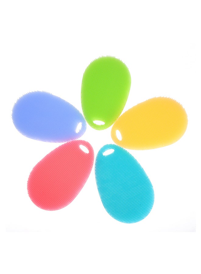 5-Piece Multi-function Antibacterial Washing Brush Multicolour - Image 1