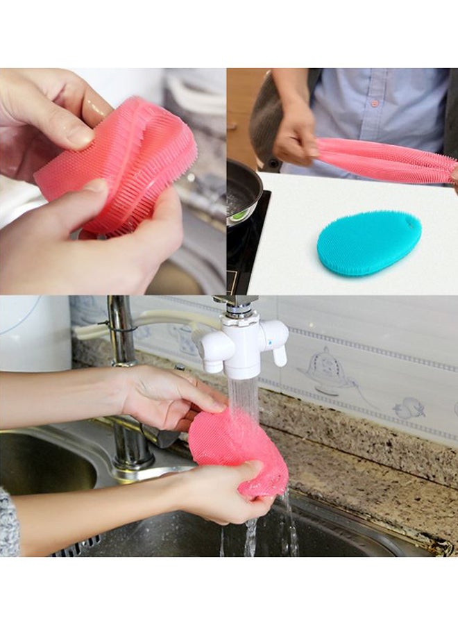 5-Piece Multi-function Antibacterial Washing Brush Multicolour - Image 3