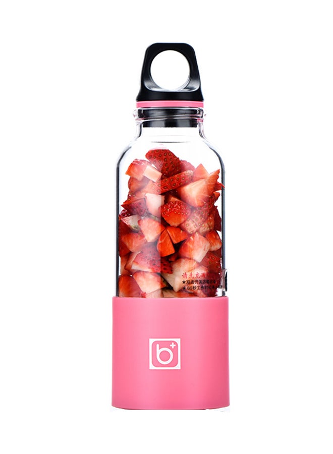 FOHO Mini Rechargeable Cup Juicer FH-AL-MDL-18 Pink/Clear  - Image 1