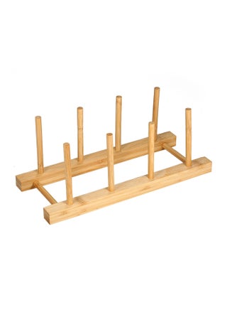 Plate Drying Rack Bamboo 28 x 11 x 12cm - v1556008076/N23427047A_1