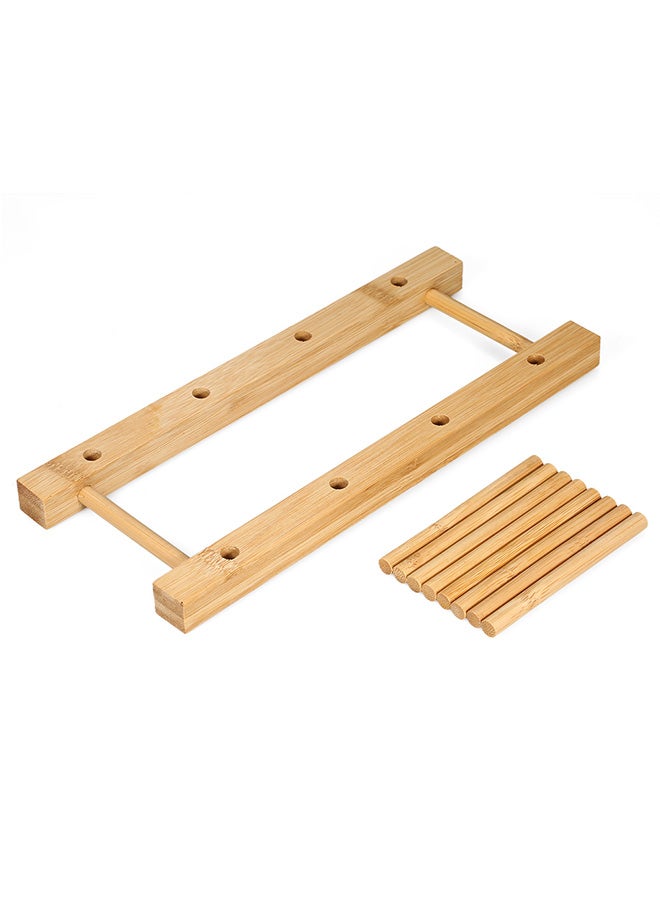 Plate Drying Rack Bamboo 28 x 11 x 12cm - Image 2