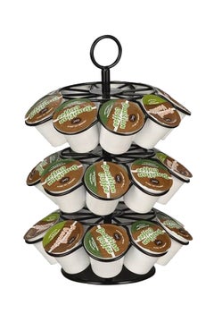 OASISWJ Rotating Coffee Capsule Holder Black 0.85kg 