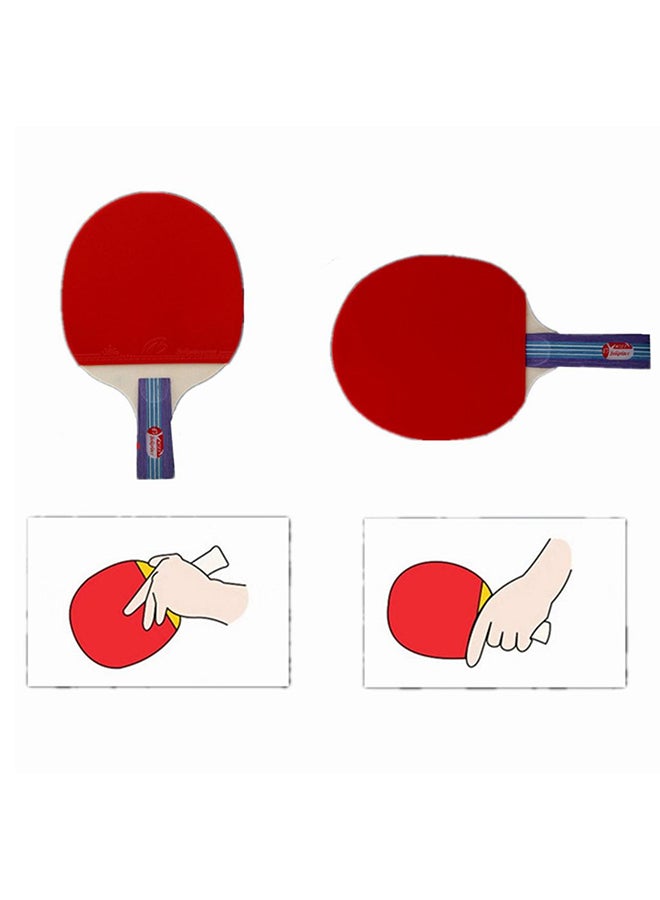 5-Piece Table Tennis Solid Wood Rackets Set With Balls - Image 2