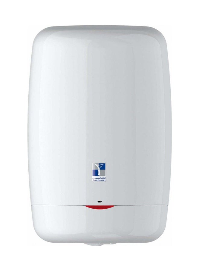 Saudi Ceramic Above Sink Vertical Water Heater White 15Liters