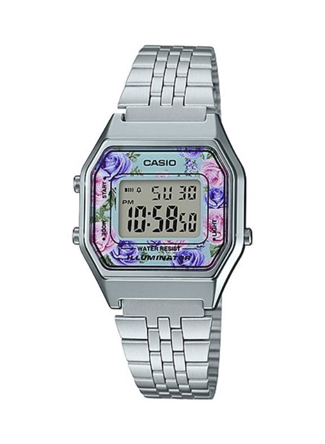 CASIO Women's Stainless Steel Digital Watch LA680WA-2CDF - 29 mm - Silver - Image 1