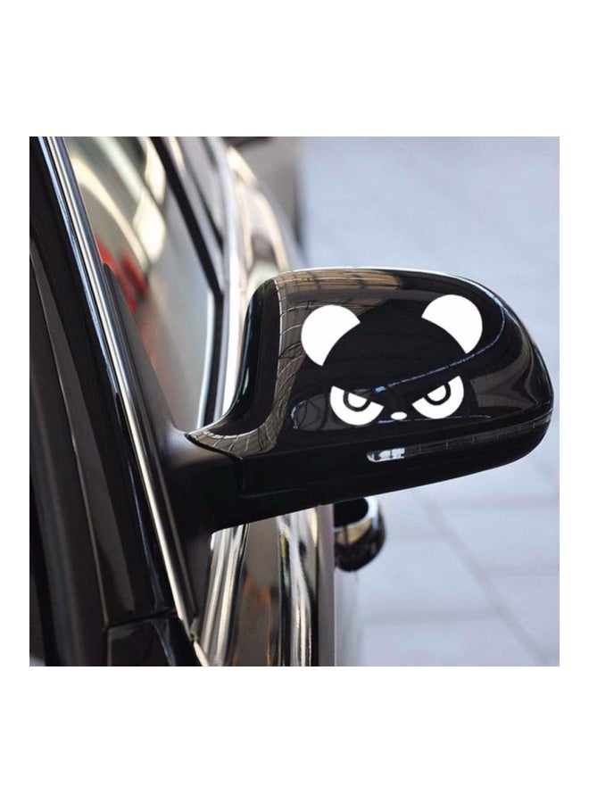 Jutek 2-Piece Reflective Panda Rearview Car Body Sticker - Image 3