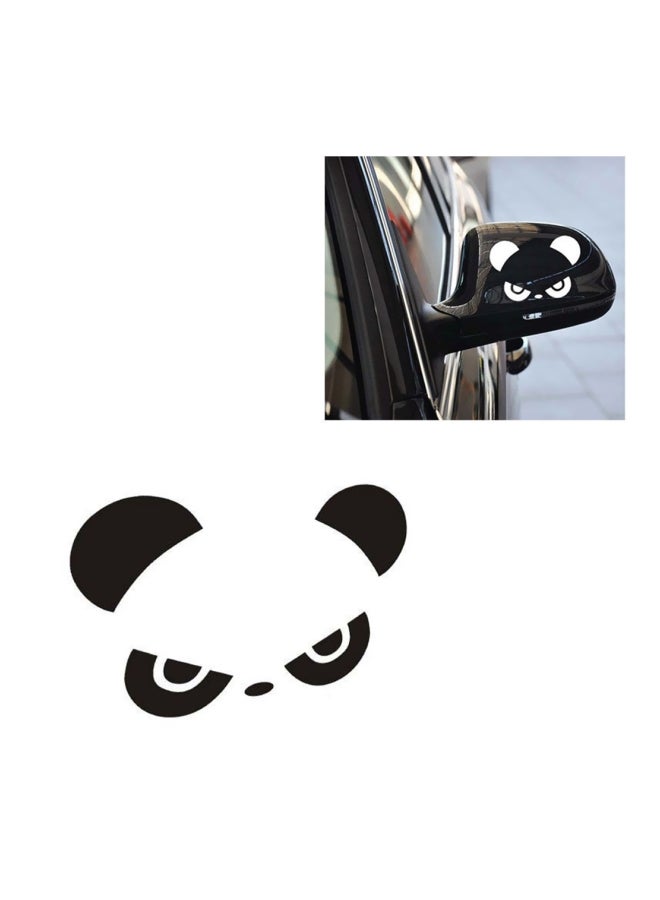 Jutek 2-Piece Reflective Panda Rearview Car Body Sticker - Image 5