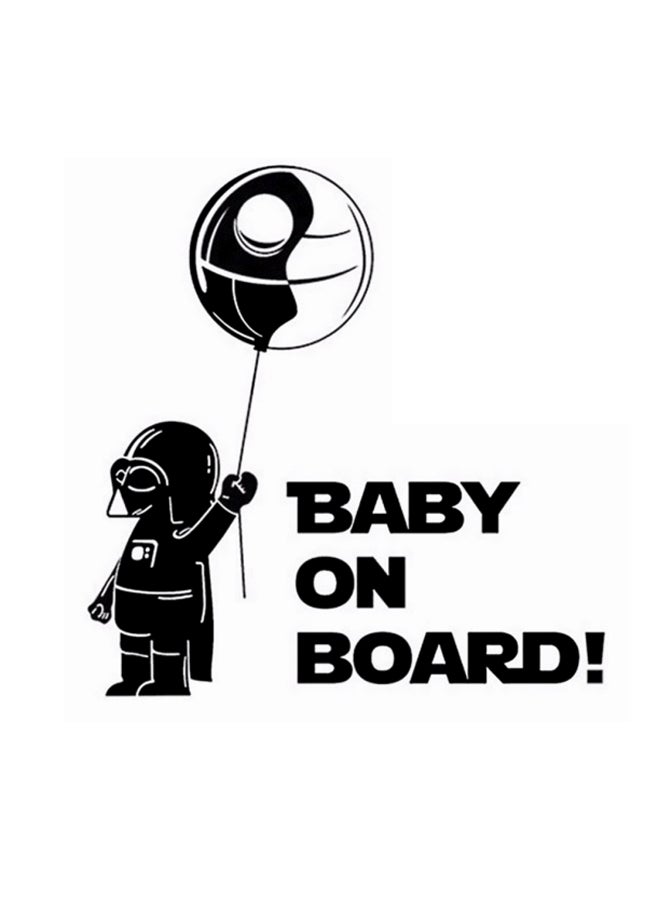 جوتيك ملصق سيارة عاكس مطبوع بعبارة «Baby On Board» 