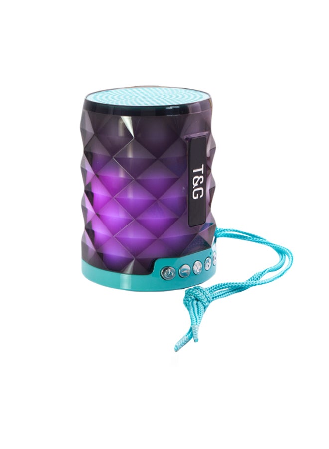 T&G Mini Portable Bluetooth Speaker Purple/Mint Green - Image 1