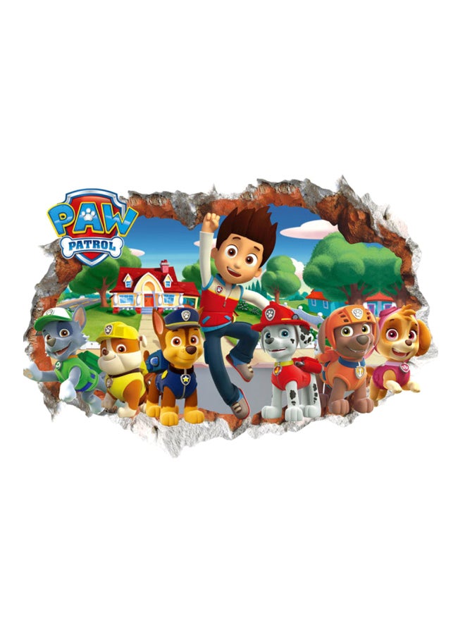 شاربدو ملصق جداري بتصميم ثلاثي الأبعاد من مسلسل الرسوم المتحركة "Paw Patrol" متعدد الألوان 70 x 50سم  - Image 1