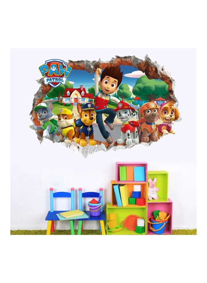 شاربدو ملصق جداري بتصميم ثلاثي الأبعاد من مسلسل الرسوم المتحركة "Paw Patrol" متعدد الألوان 70 x 50سم  - Image 2
