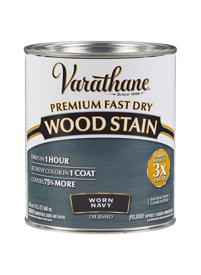 RUST-OLEUM Premium Fast Dry Wood Stain Navy Blue 946ml