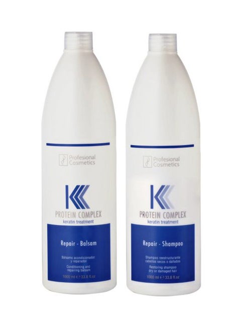 Protein Complex Shampoo And Conditioner White 2 x 1000ml