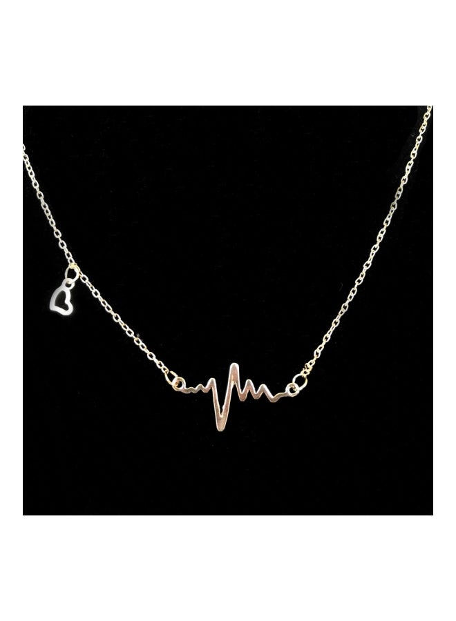 شاربدو قلادة مع دلاية بتصميم نبضات قلب - Image 3