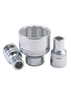 ELORA 1-Piece Socket Hex 1/2" DR. Silver 16mm 