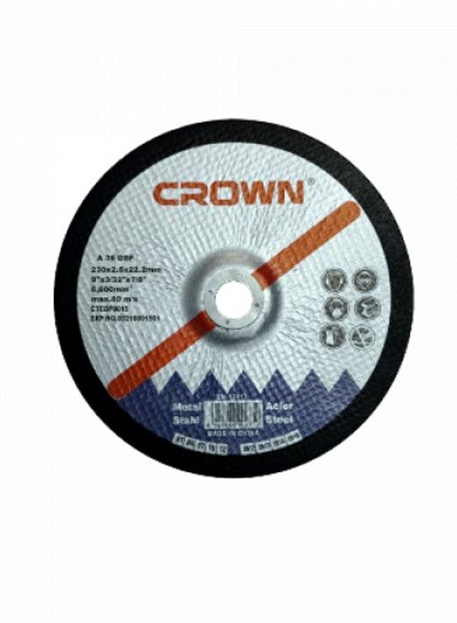 Crown CTCDP0062 Cutting Disc For Stainless Steel Silver Silver