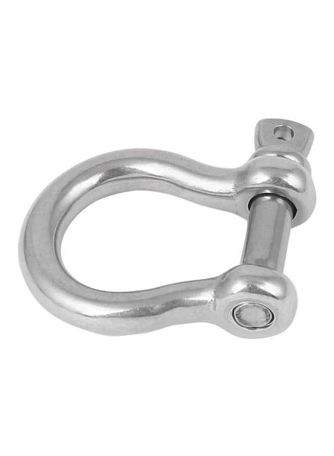 STAMPERIA CARCANO D-Shaped Screw Pin Shackle Silver 6mm 