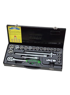 VATA 23-Piece Hex Socket Set Black/Yellow 32mm 