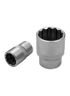 ELORA 1-Piece Bi-Hex Socket 1/2" DR. Silver 21mm 