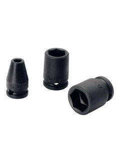 ELORA 1-Piece Hexagon Sockets 7/16AF Black 