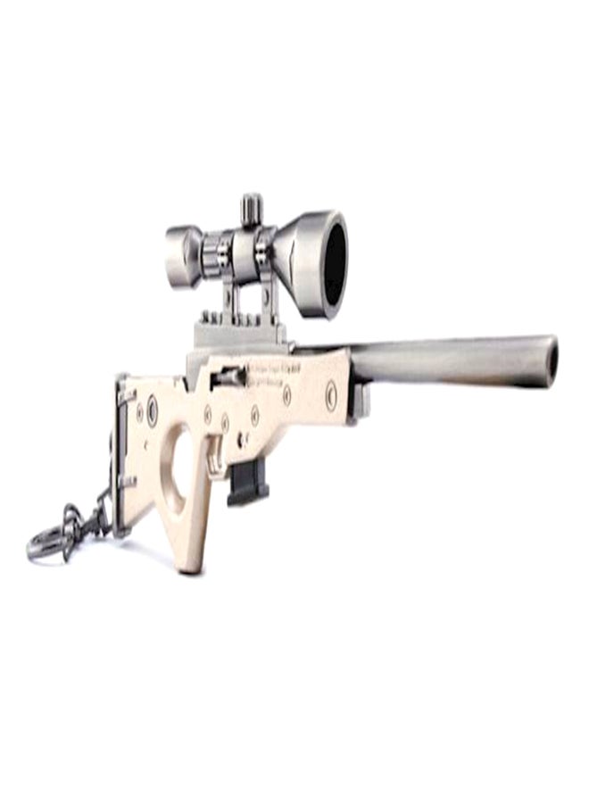 سلسلة مفاتيح مصنوعة من خليط معدني على شكل بندقية قناصة من لعبة "Fortnite" - Image 1
