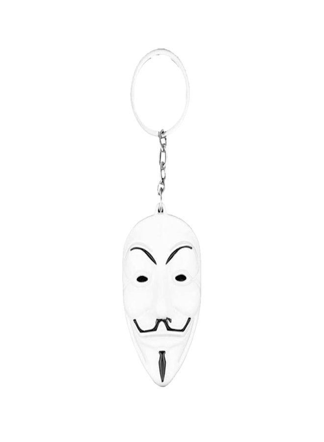 Personality Mask Keychain White - Image 1