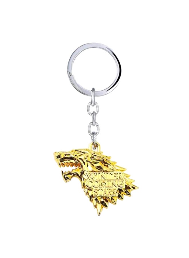 Game Of Thrones House Stark Wolf Head Keys Ring Key Chain